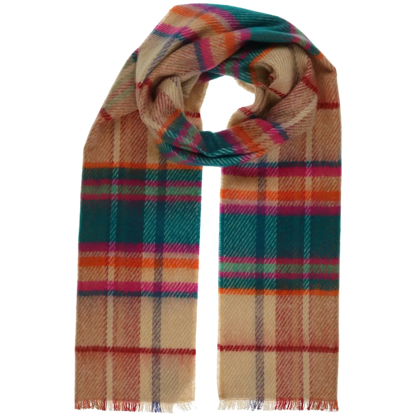 Multi Plaid/Check Scarf