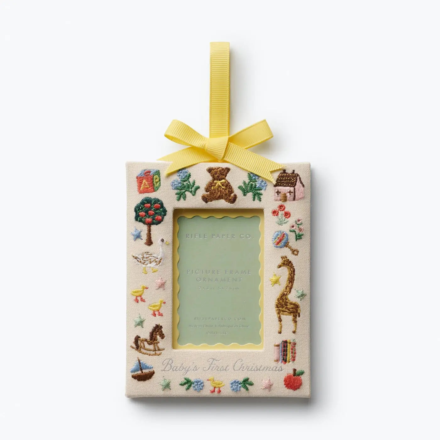 Baby's First Christmas Picture Frame Ornament