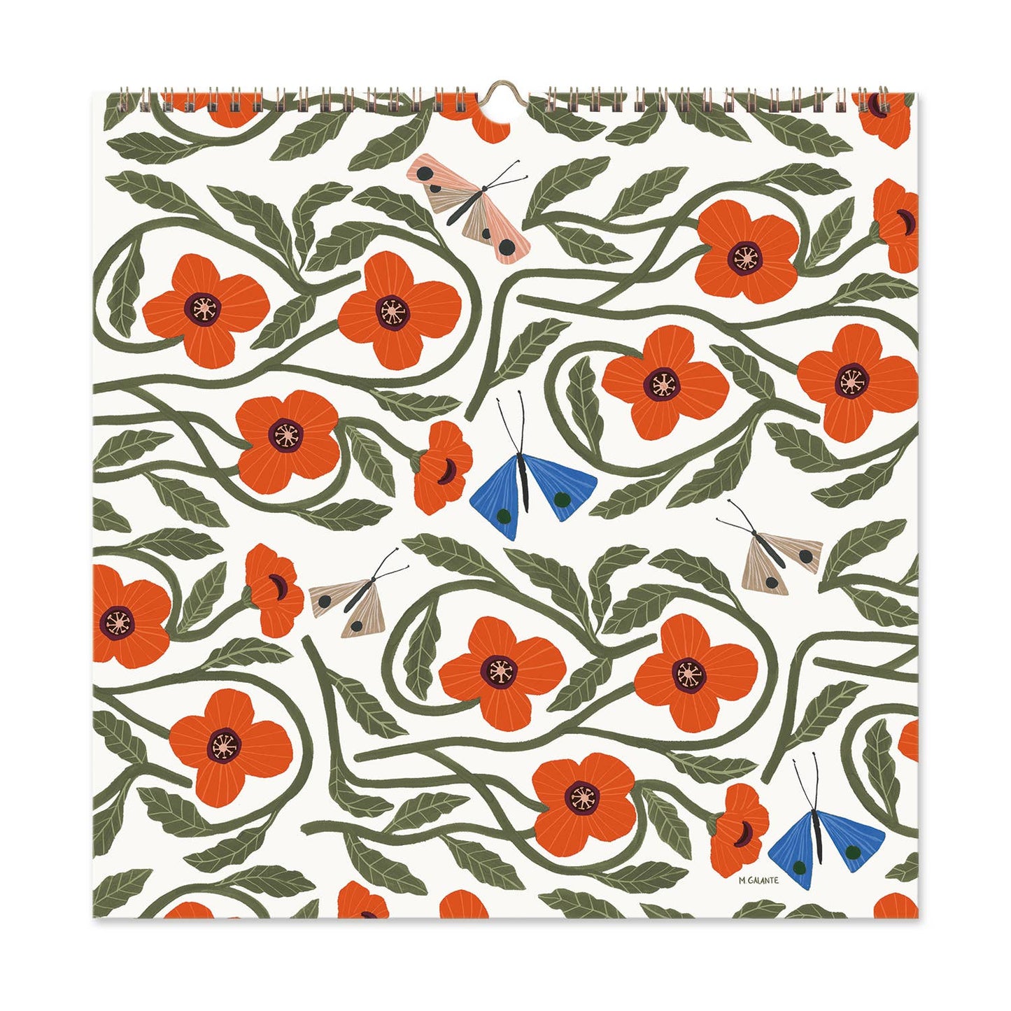 2026 Garden Party 12 Month Classic Grid Calendar