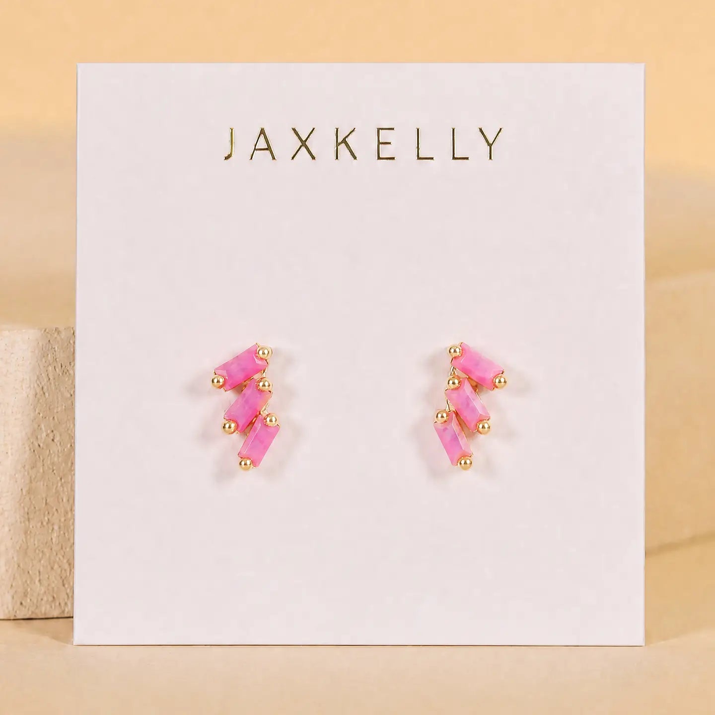 Offset Trio Stack Earrings