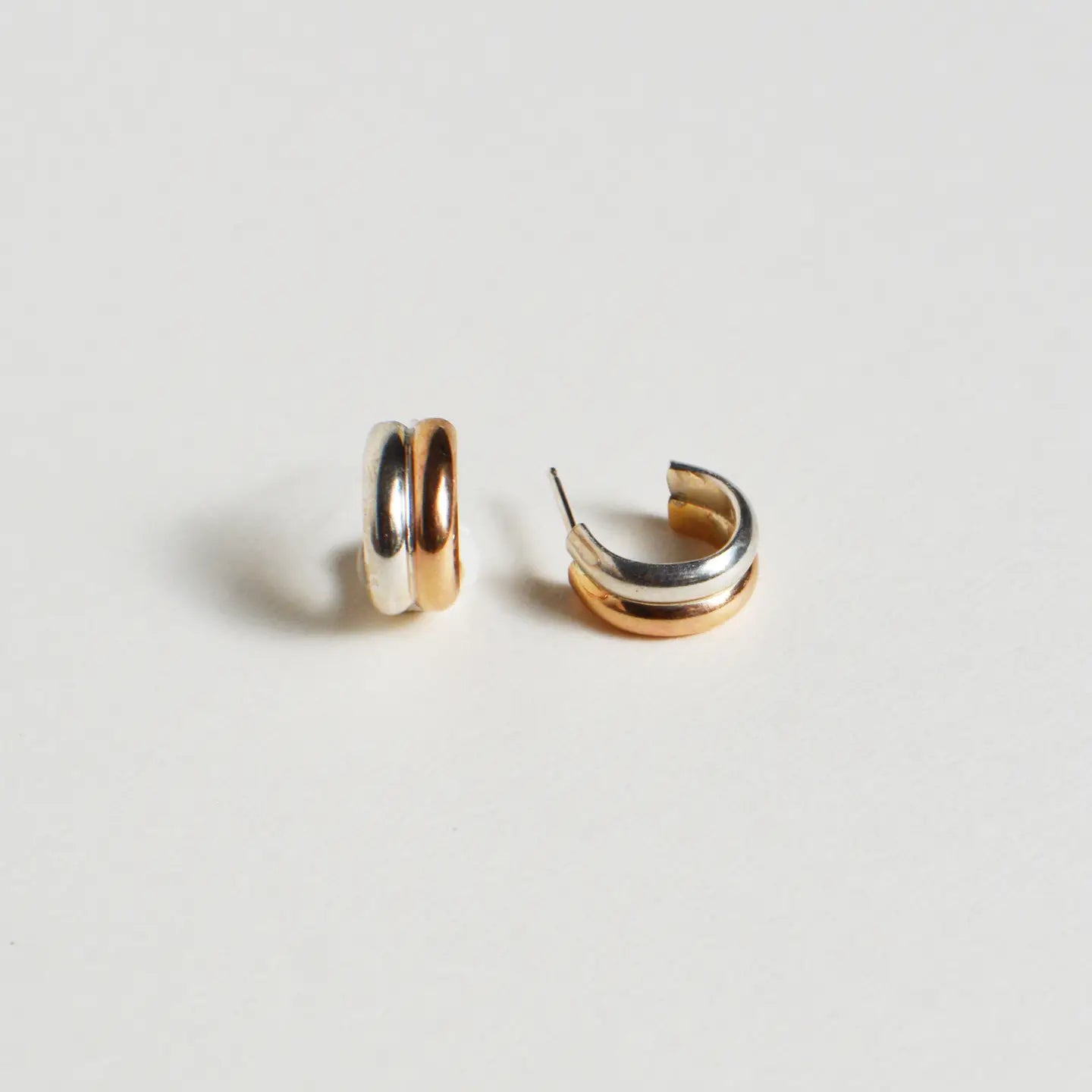 Mixed Metal Hoops