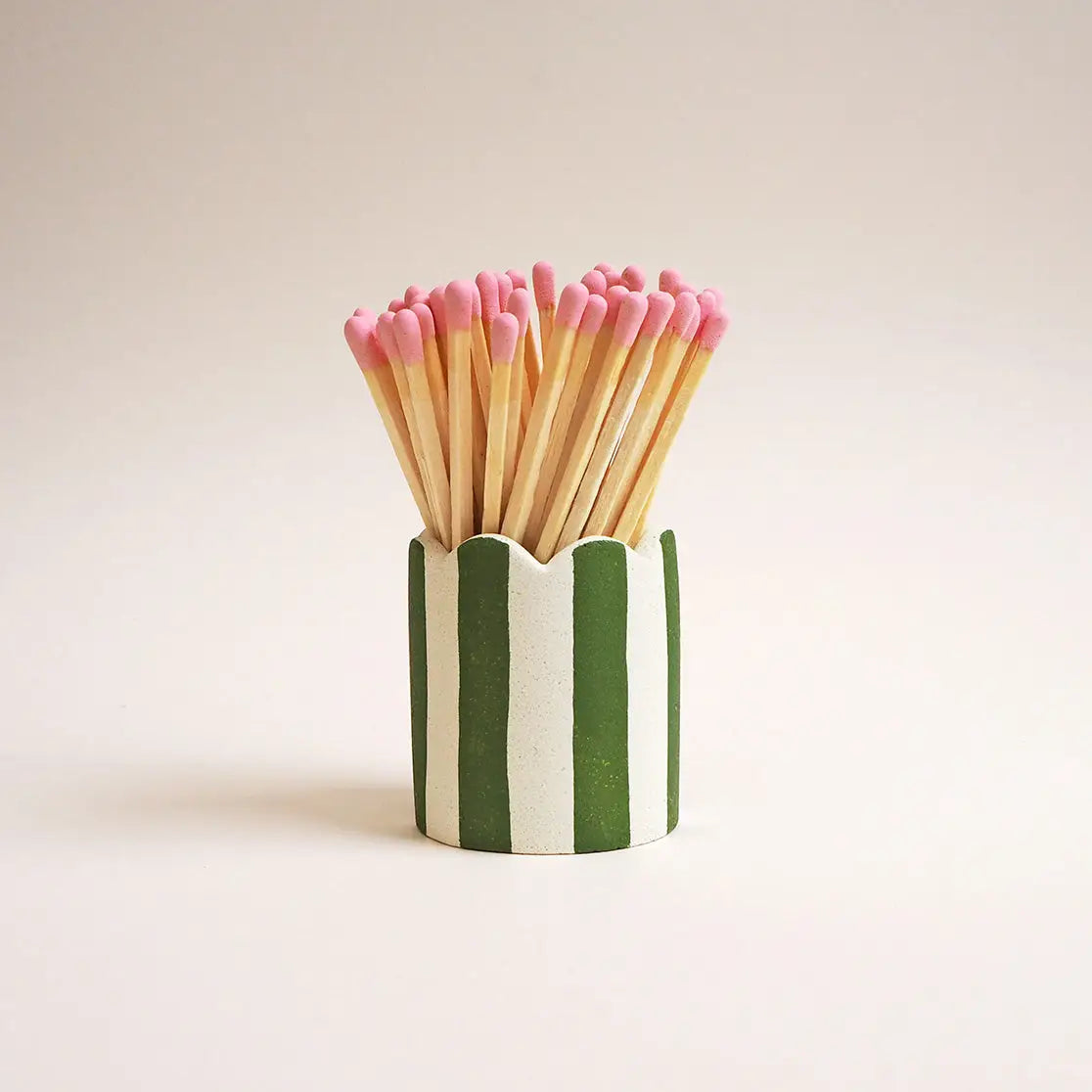 Stripy Match Stick Holder