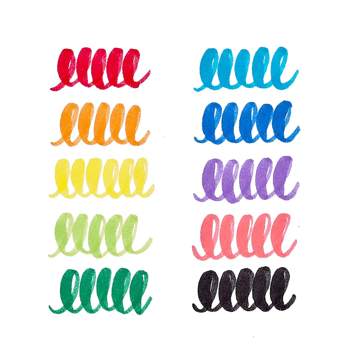 Big Bright Brush Markers – Set of 10