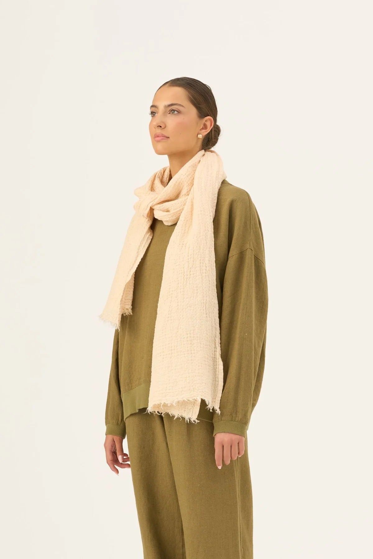 Linen Dandelion Scarf