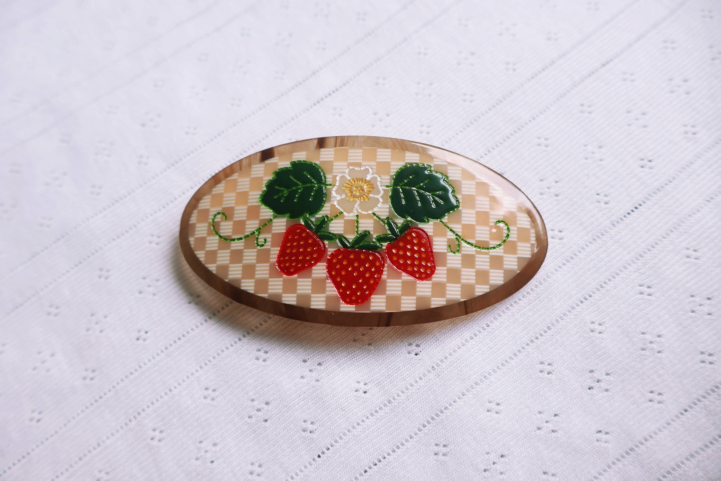 Strawberry Fields Ponytail Barrette
