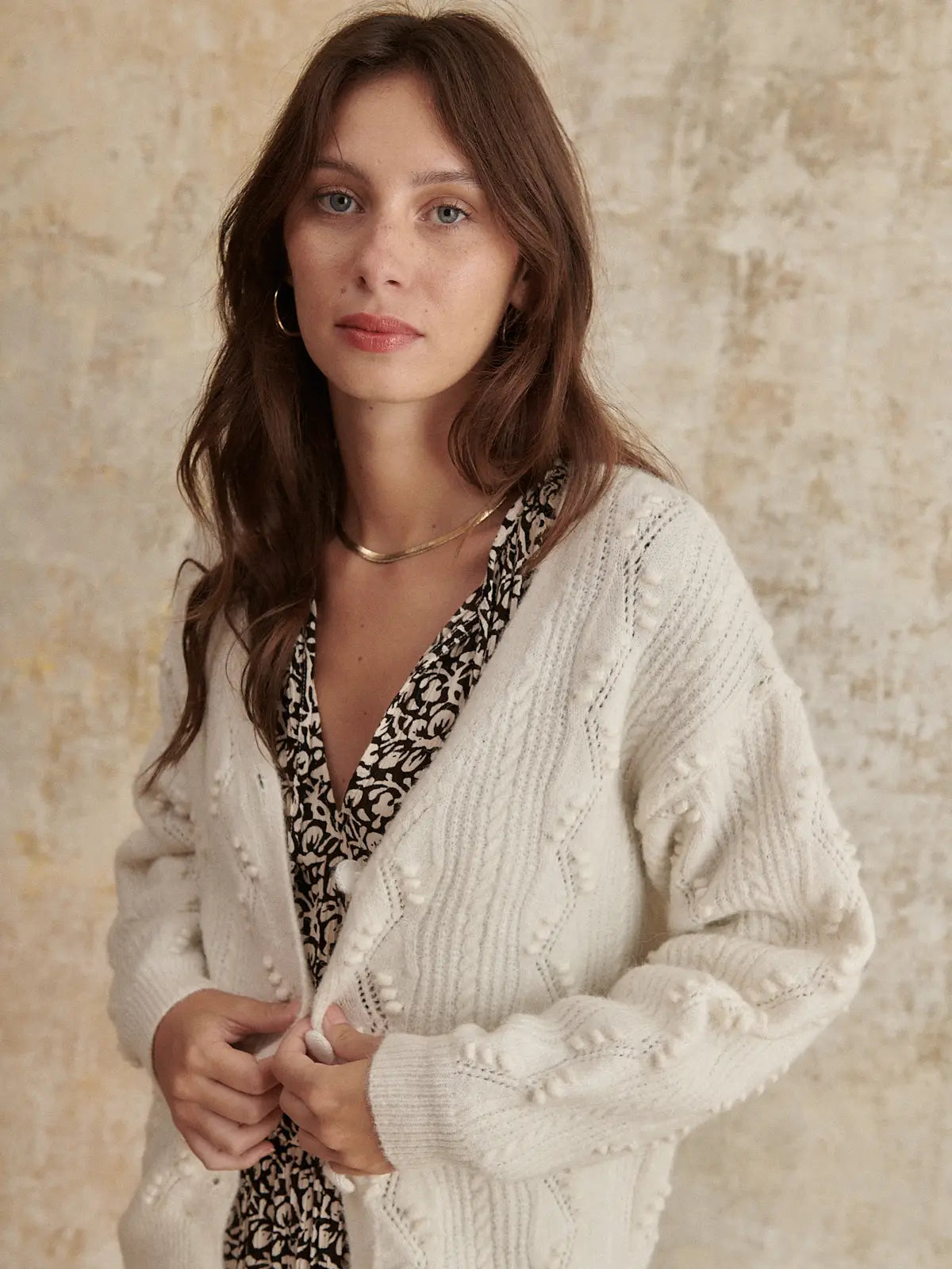 Miki Large Knit Cardigan
