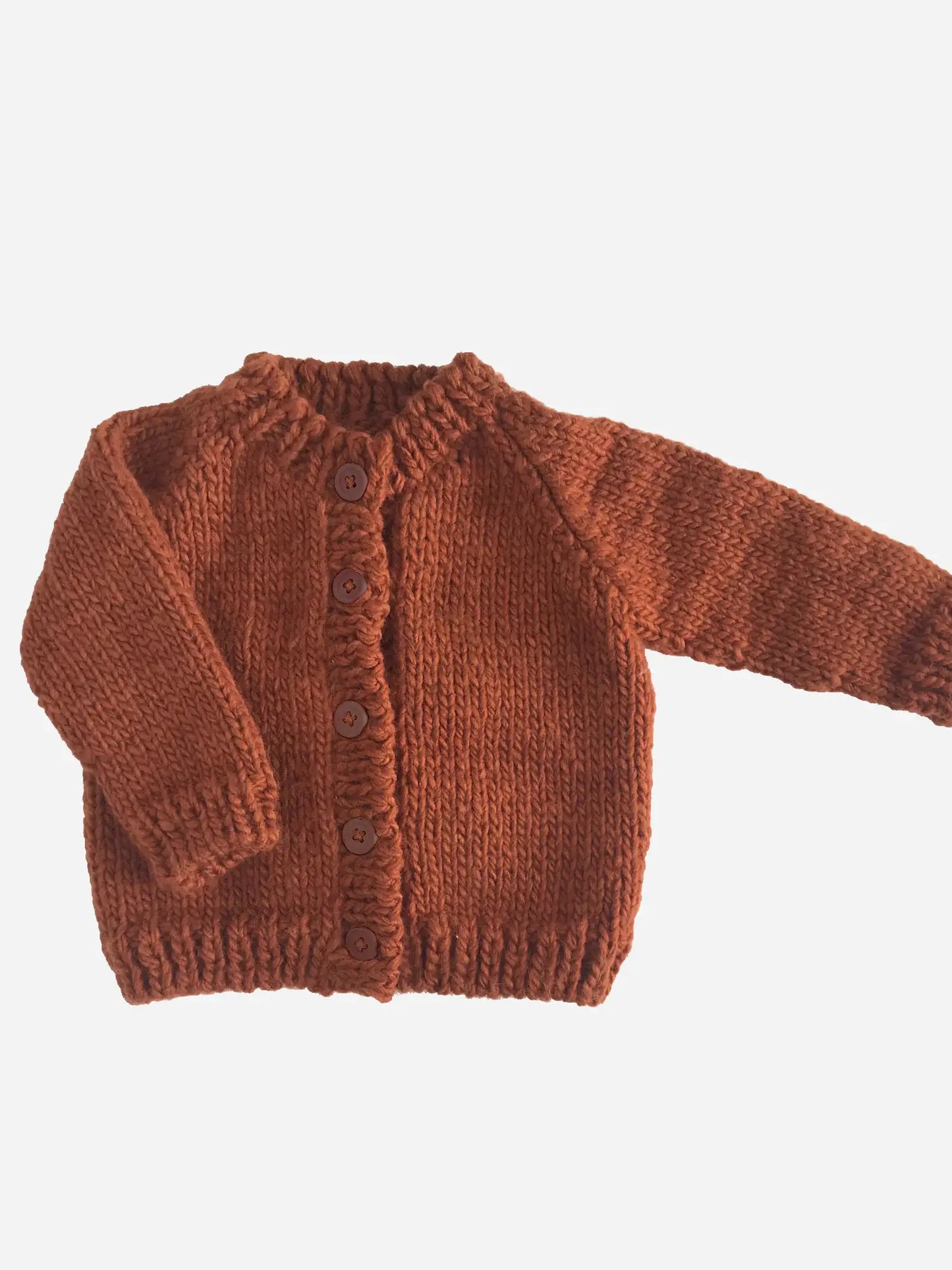 Classic Cardigan | Acrylic Hand Knit Kids Sweater