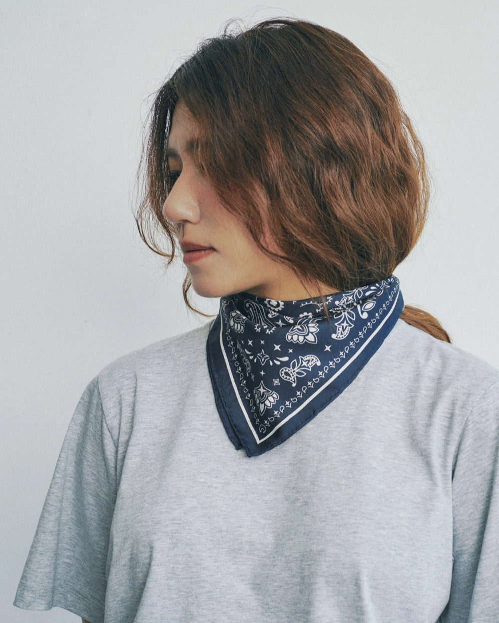 Paisley Silk Bandana Scarf