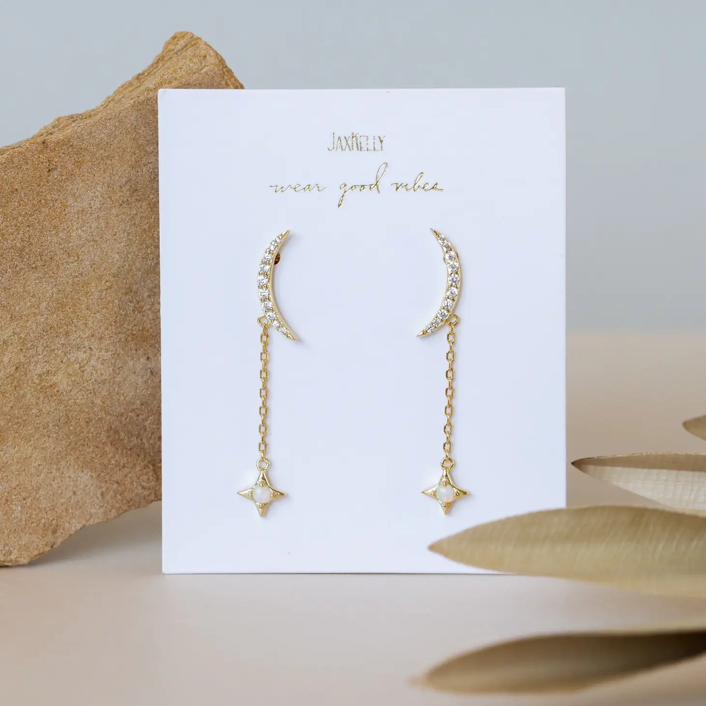 Celestial Opal Drop Earrings