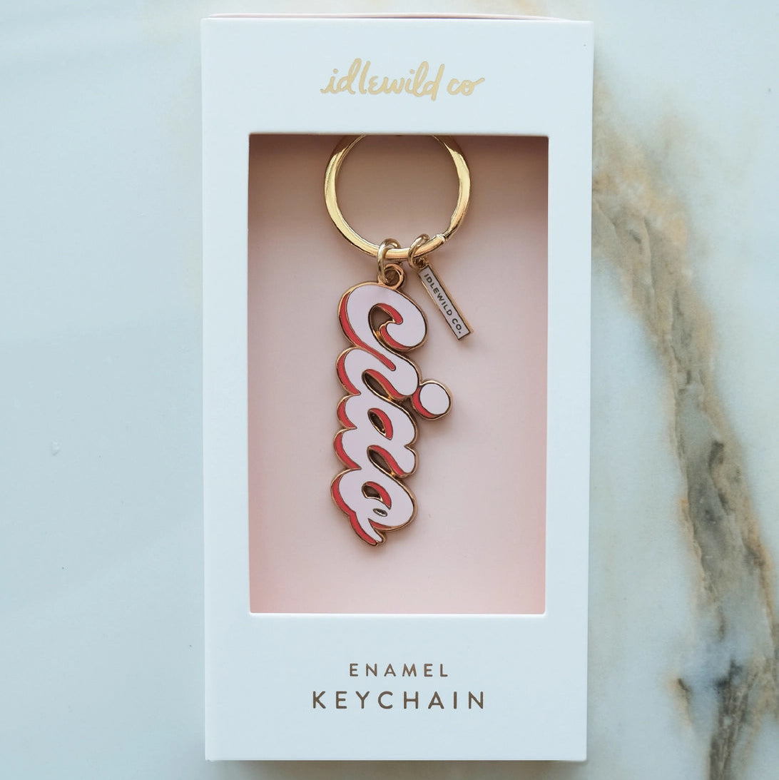 Ciao Enamel Keychain