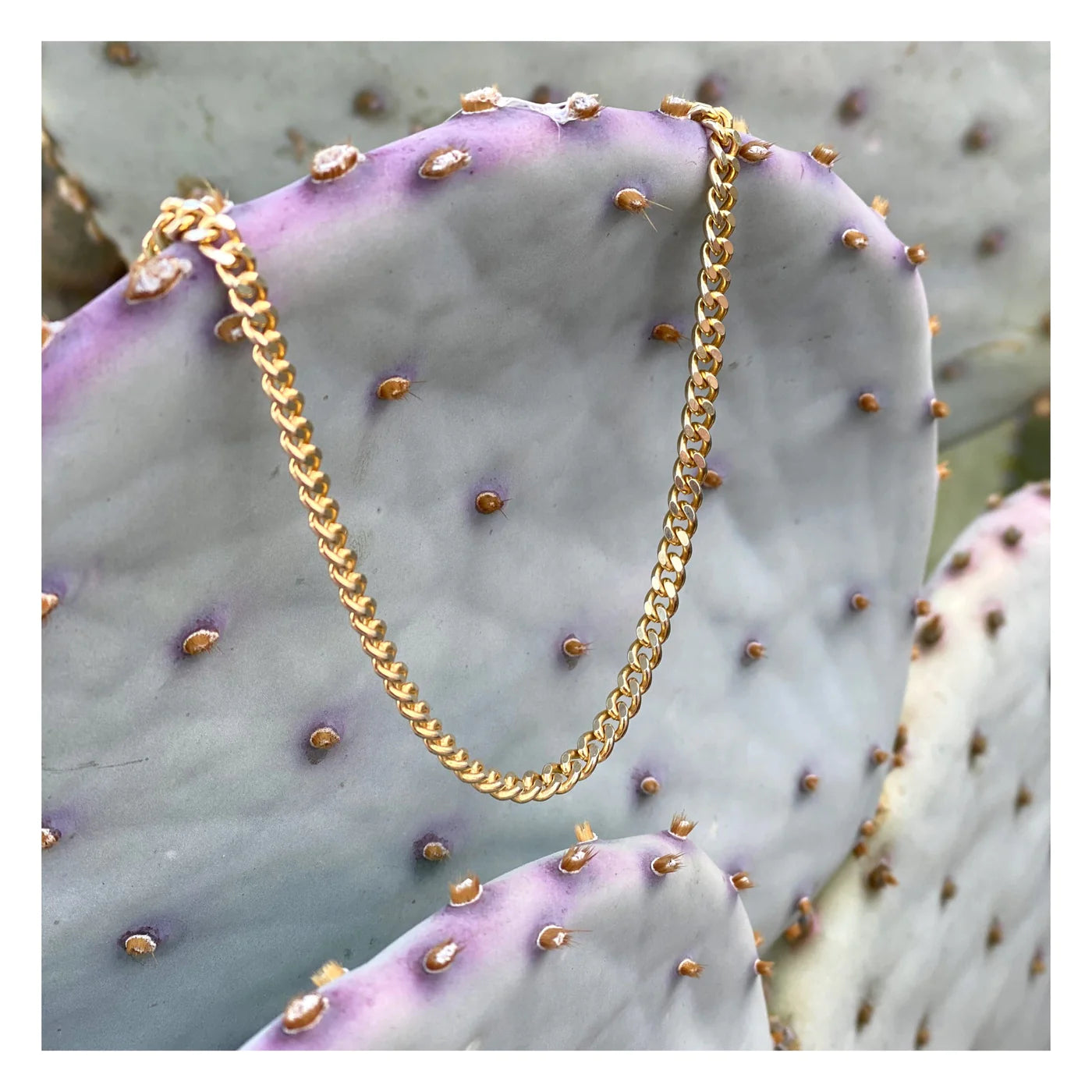 Gold Vermeil Curb Chain Necklace