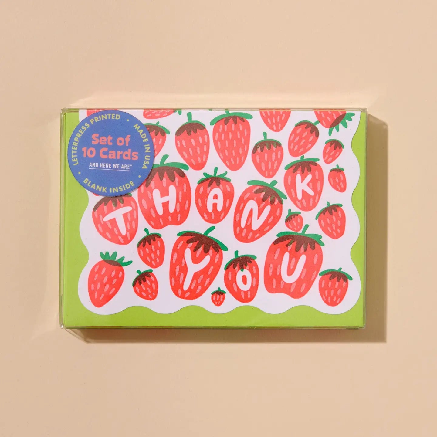 Scallop Letter Pressed Notecards