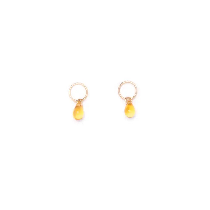 Glass Teardrop Studs