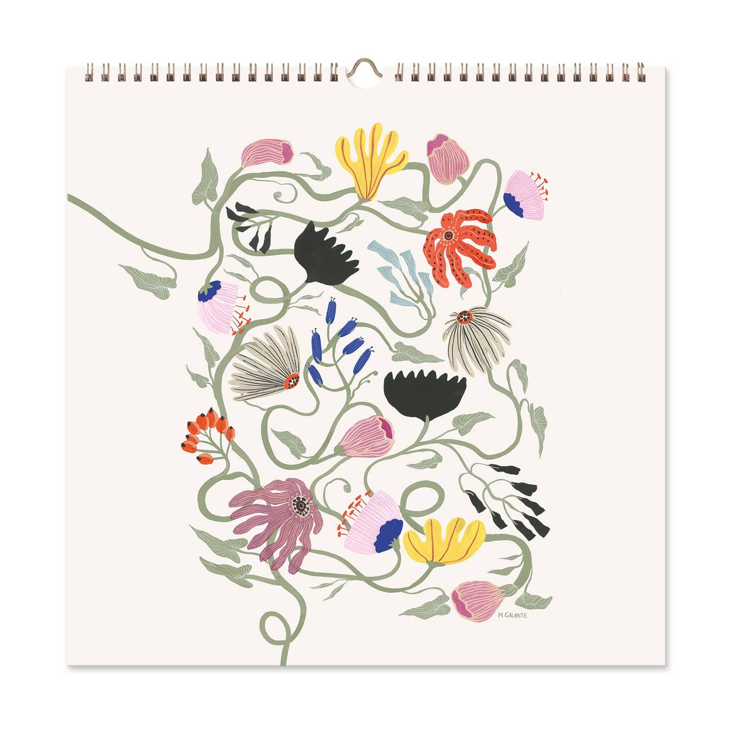 2026 Garden Party 12 Month Classic Grid Calendar