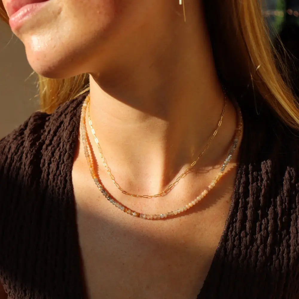Ember Moonstone Necklace