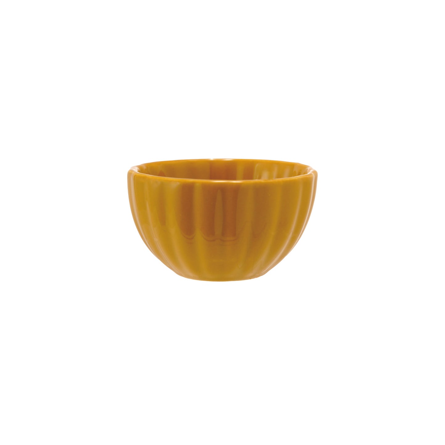 Stoneware Ribbed Bowl
