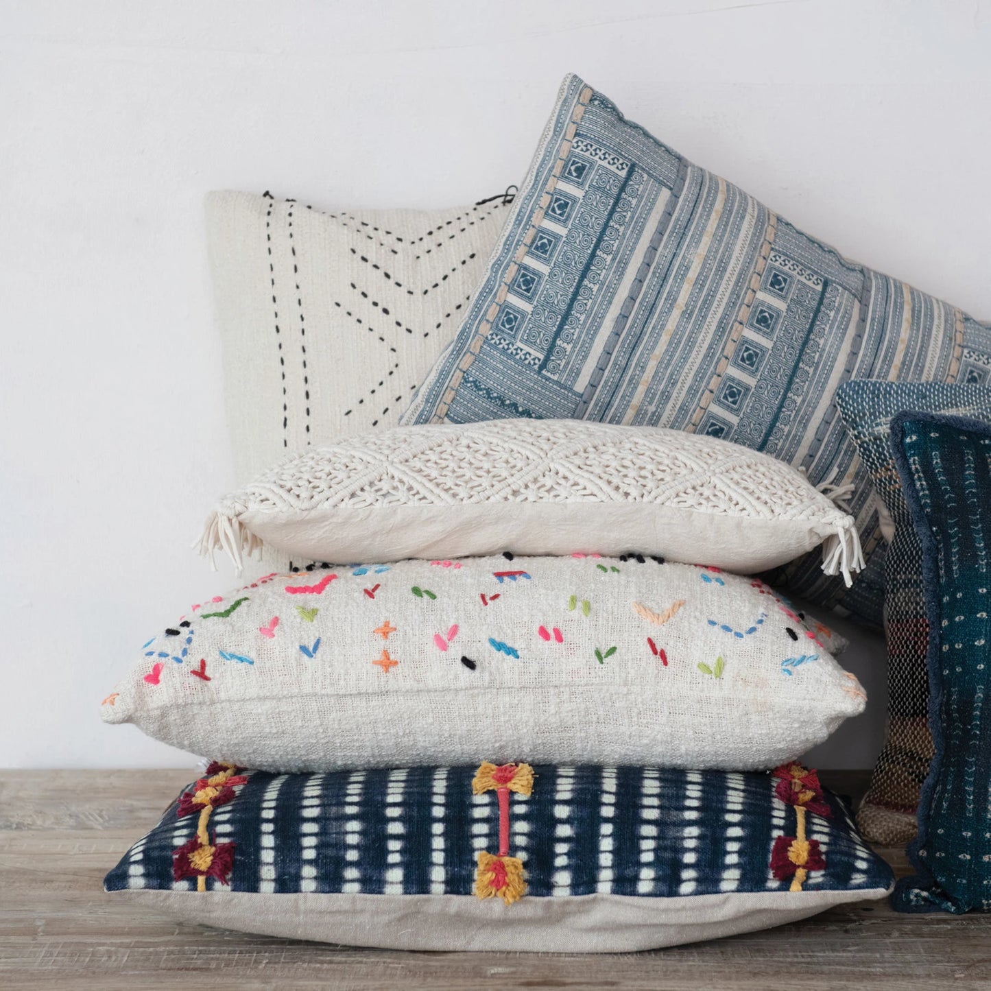 Cotton Slub Lumbar Pillow