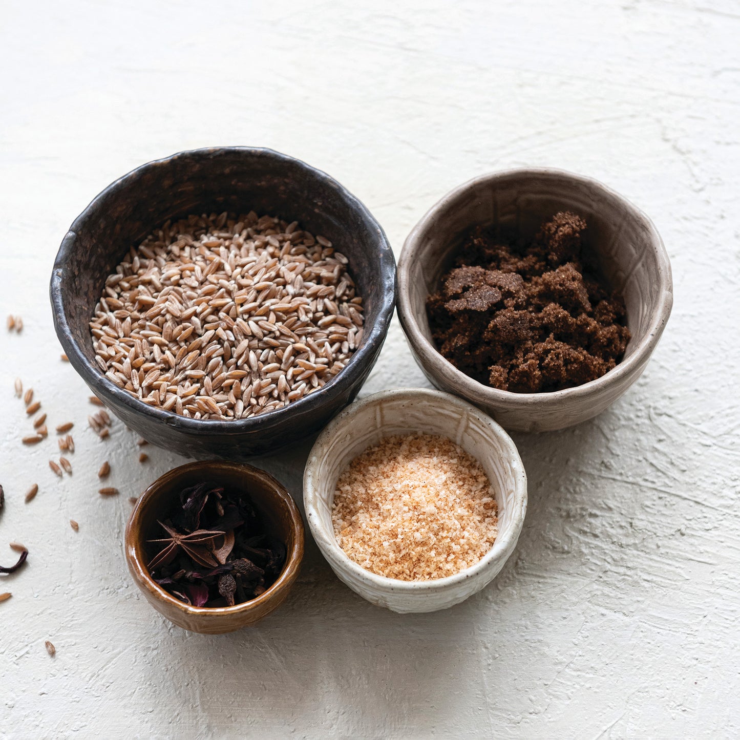 Textured Stoneware Nesting Bowls