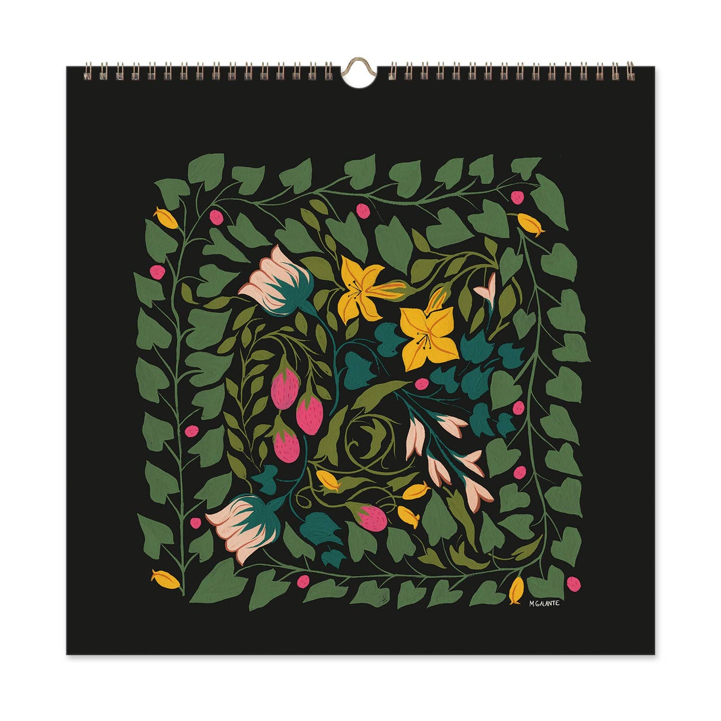 2026 Garden Party 12 Month Classic Grid Calendar