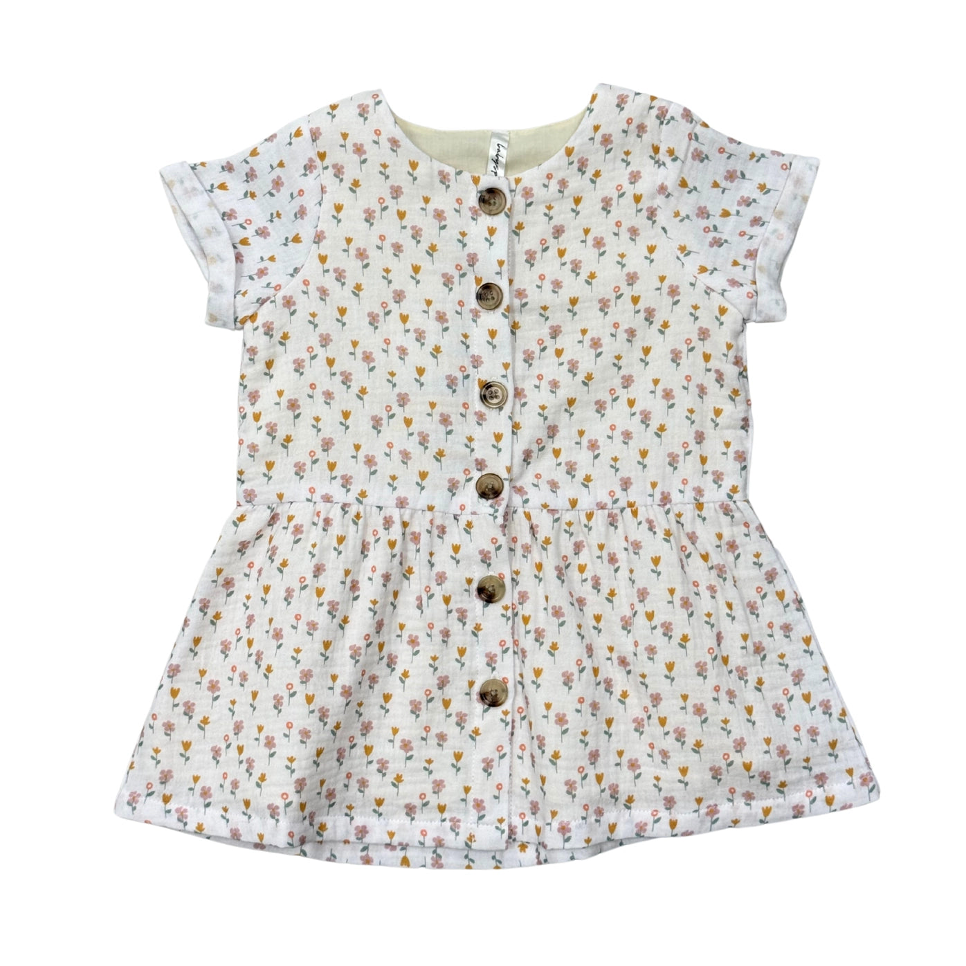 Gauze Button Dress