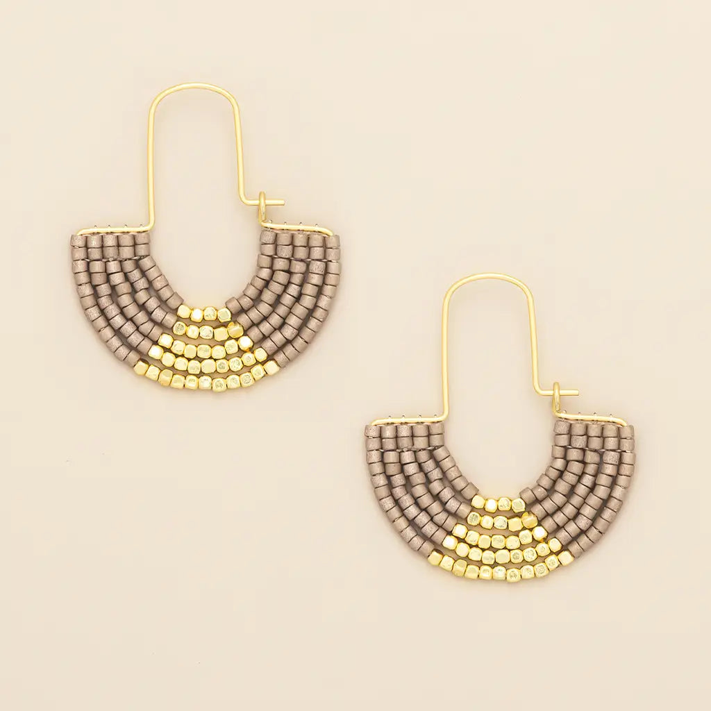 Chromacolor Miyuki U-Hoop Earring