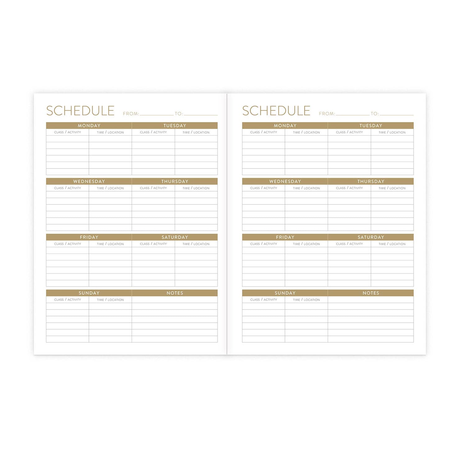 2025 - 2026 Love Note Seedlings On the Go Planner