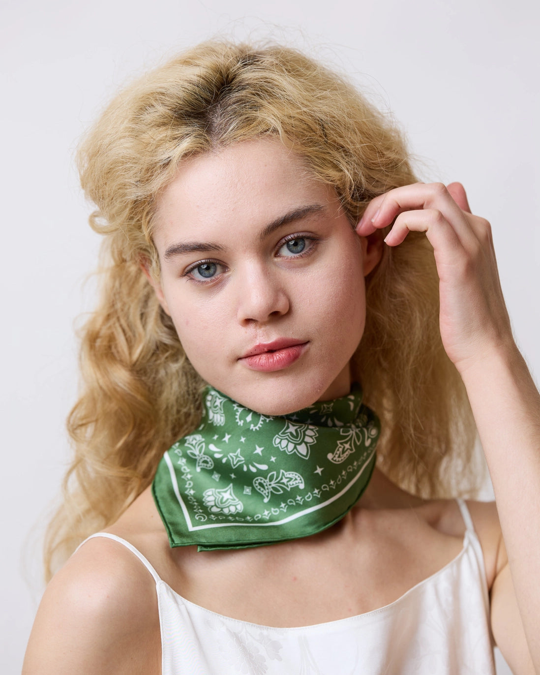 Paisley Silk Bandana Scarf