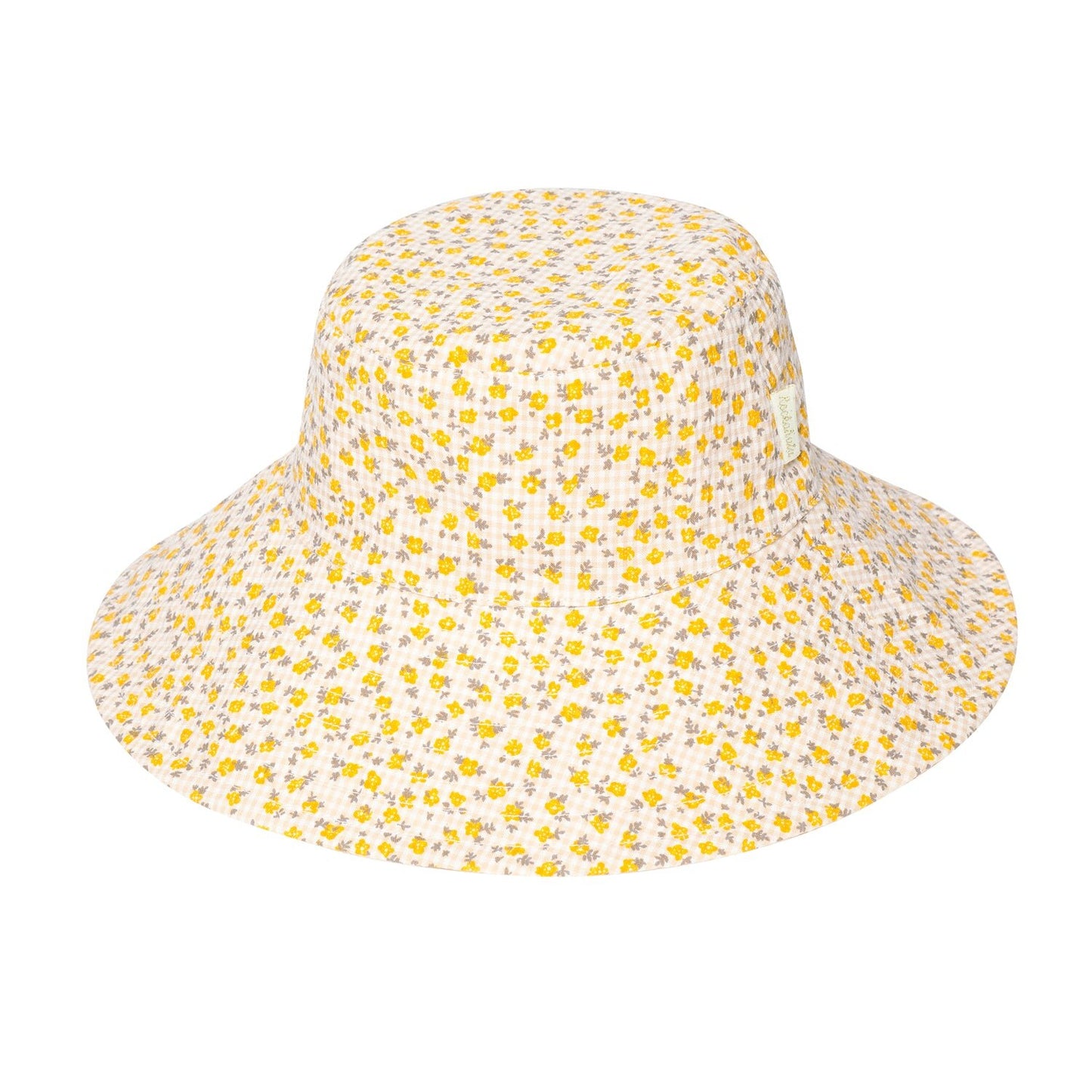 Ditsy Gingham Sun Hat