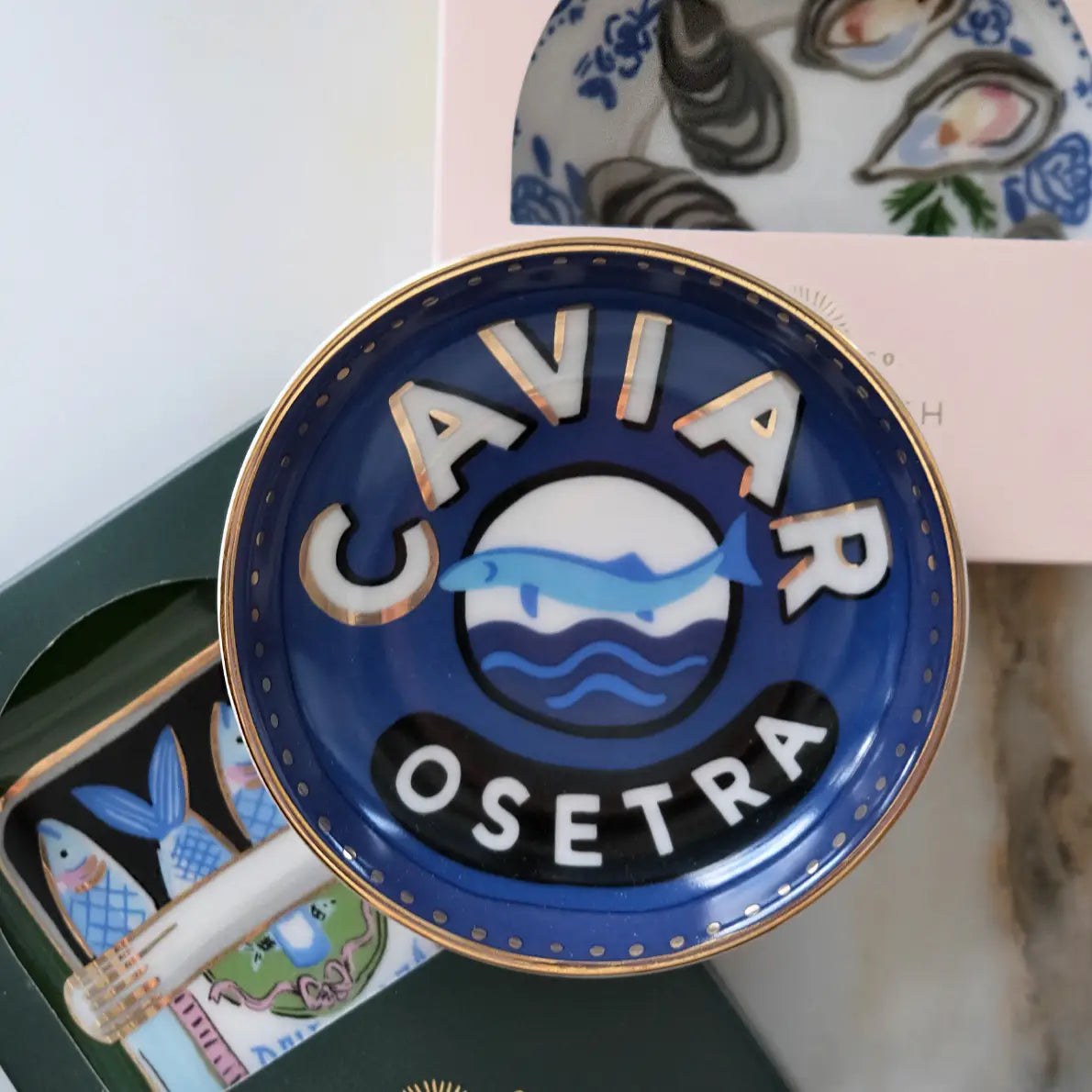 Caviar Porcelain Trinket Dish