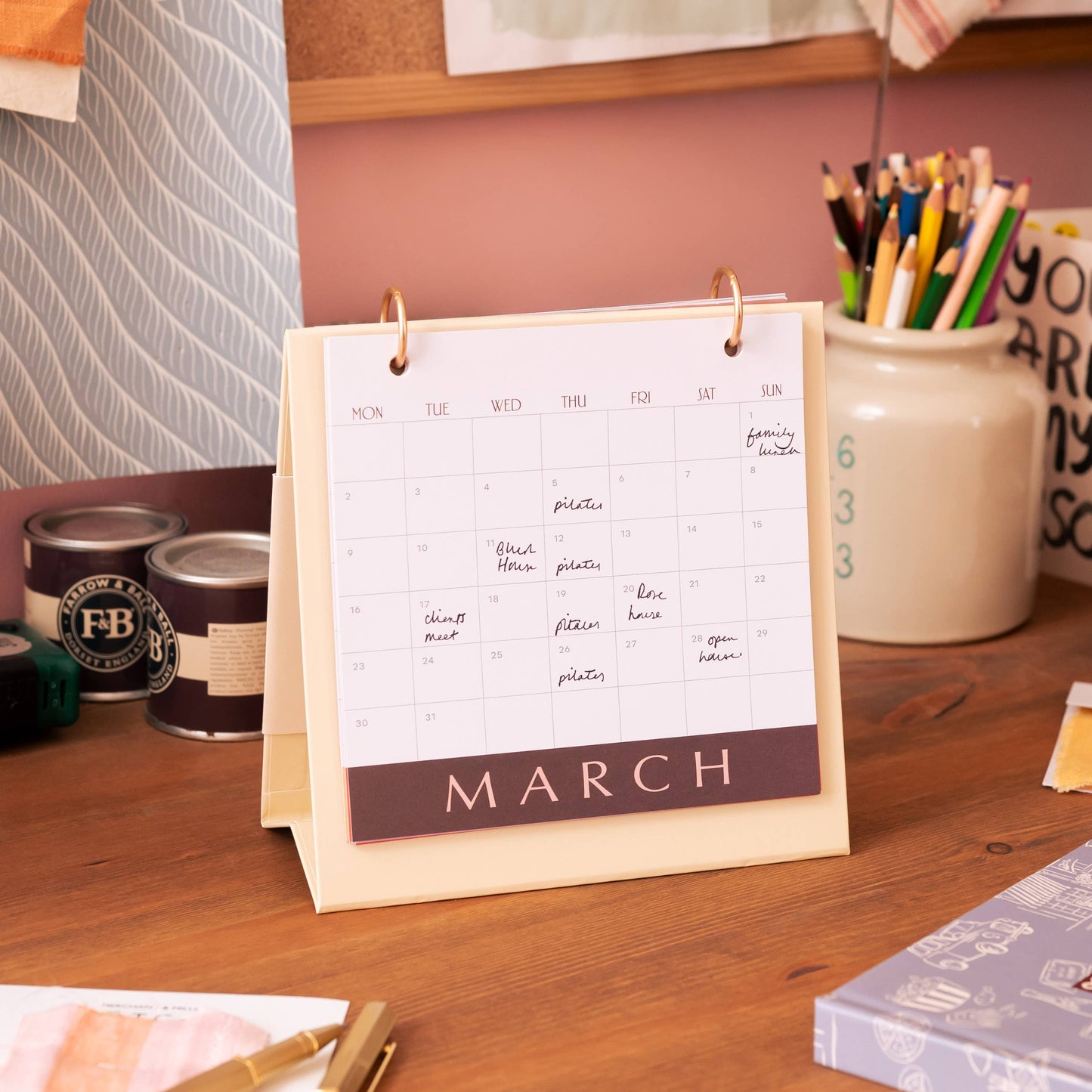Modern Type 2026 Desk Calendar