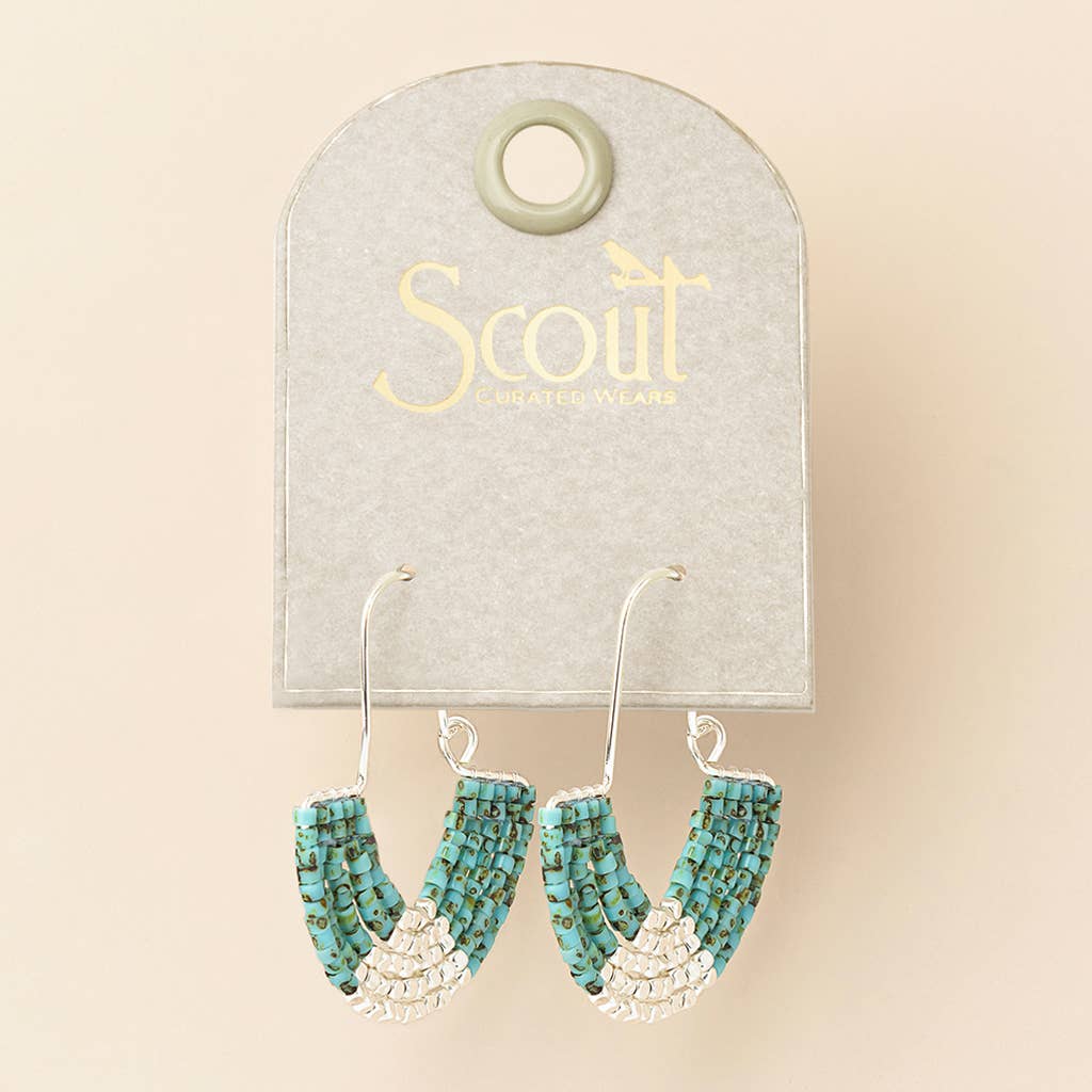Chromacolor Miyuki U-Hoop Earring