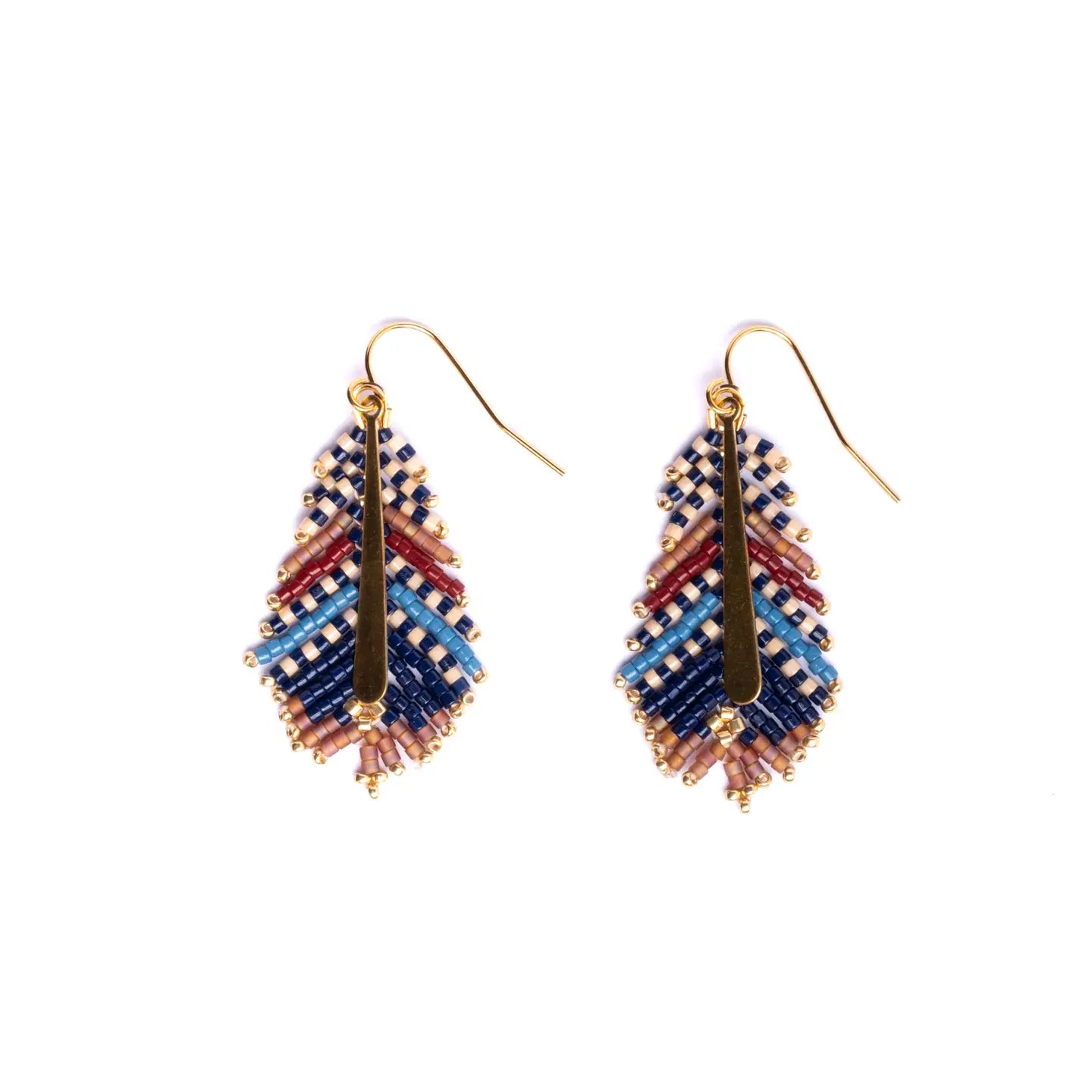 Gilded Feather Earrings