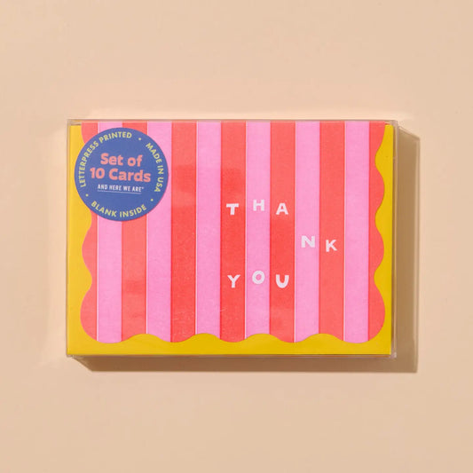 Scallop Letter Pressed Notecards