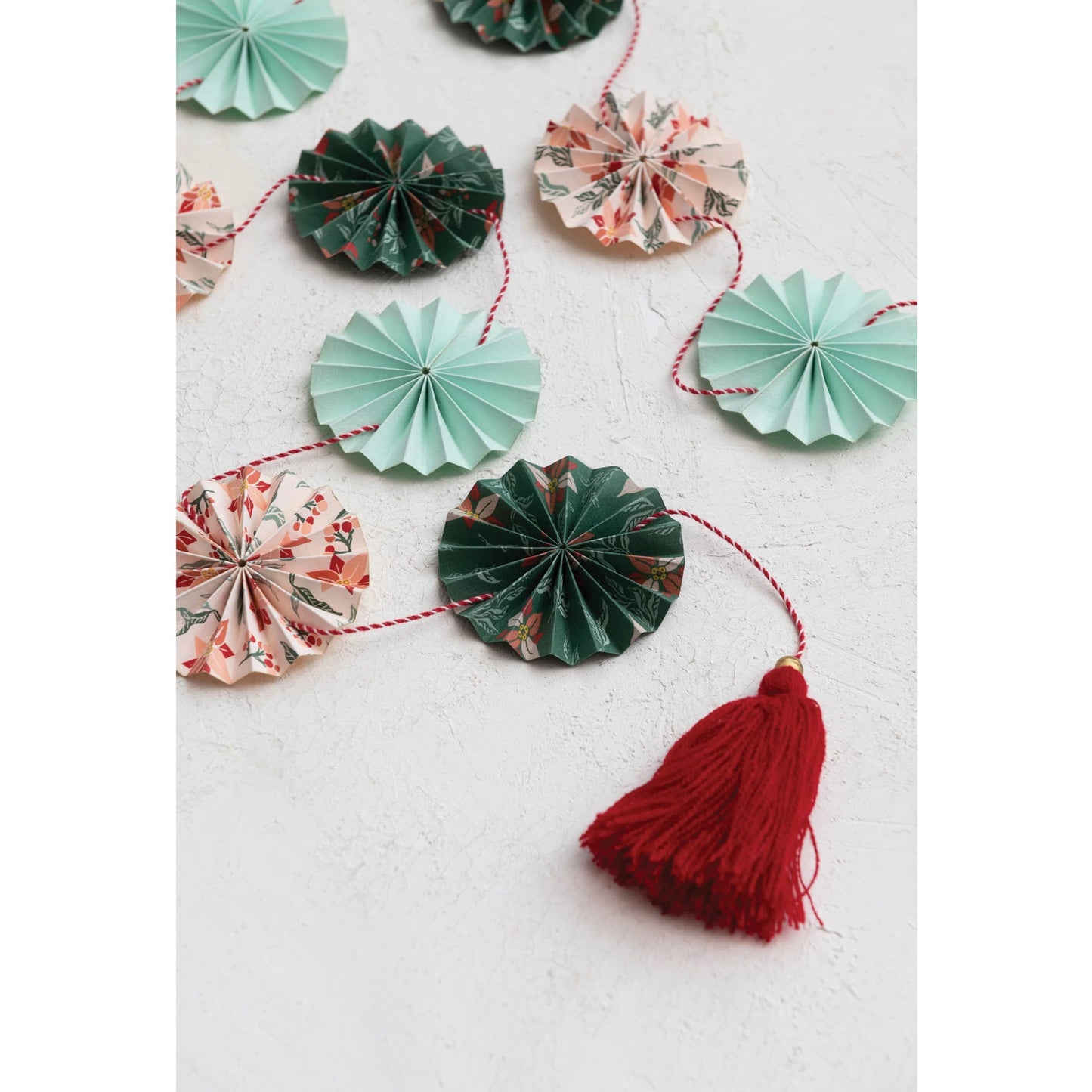 Recycled Paper Fan Garland