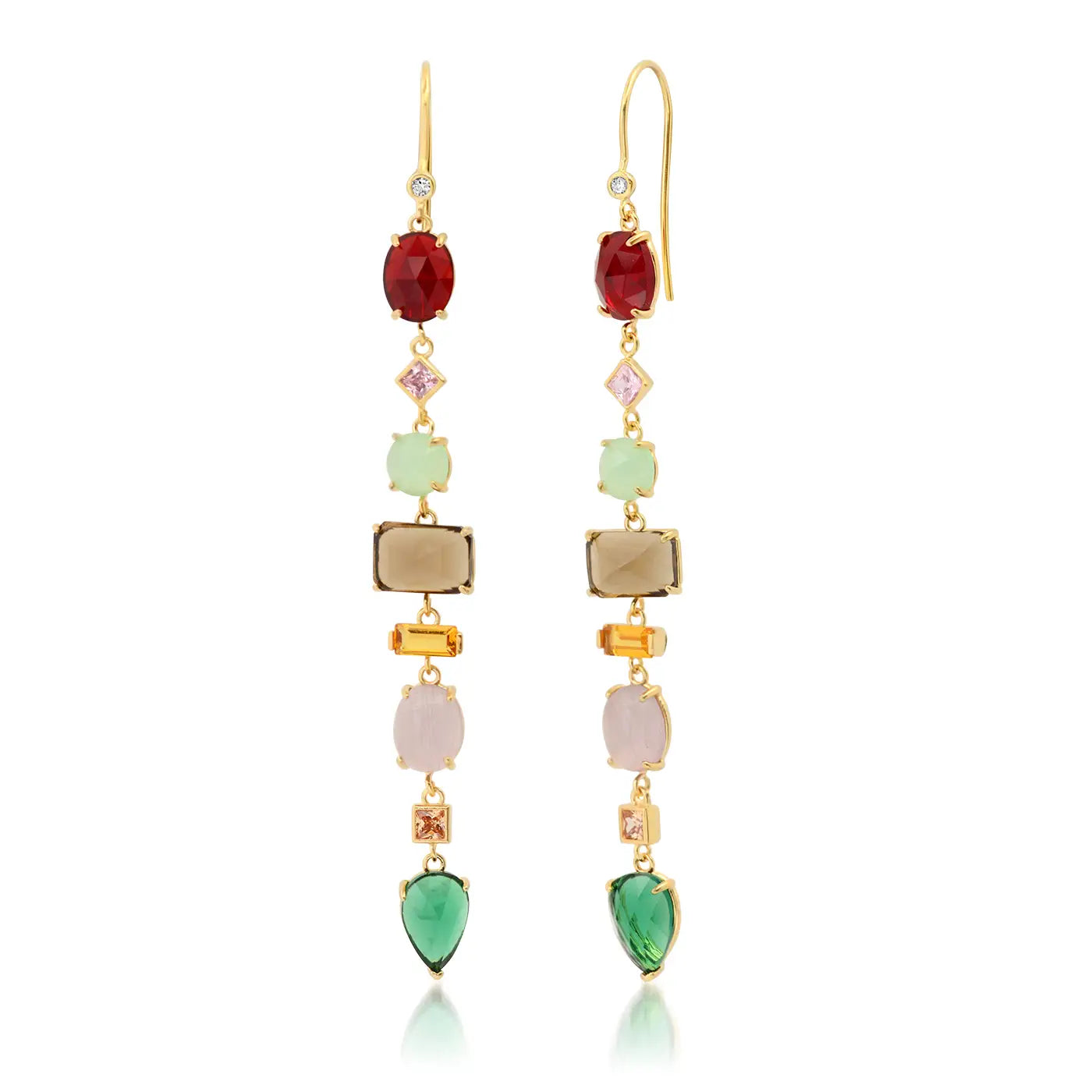 Gemma Stacked Drop Earrings
