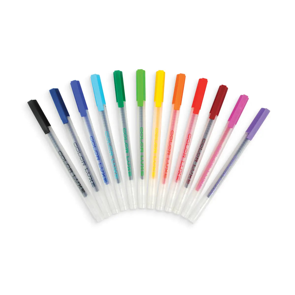 Color LUXE Fine Tip Gel Pens, Set of 12