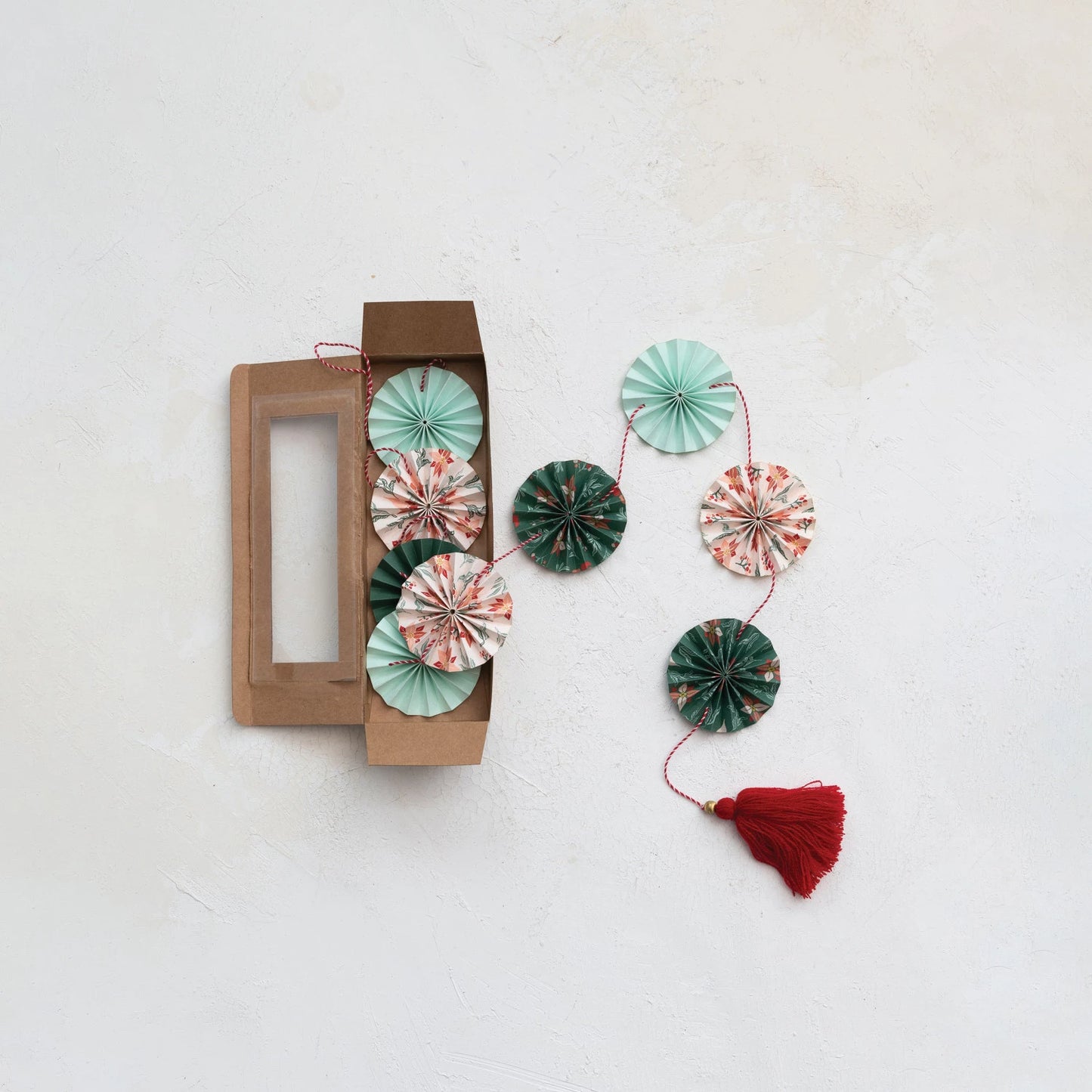 Recycled Paper Fan Garland