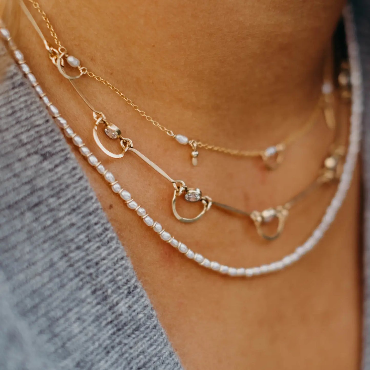 Pearl Three Choker