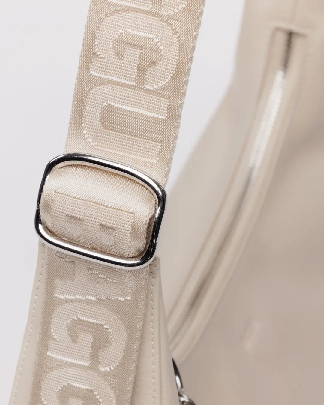 Medium Recycled Leather Crescent Bag