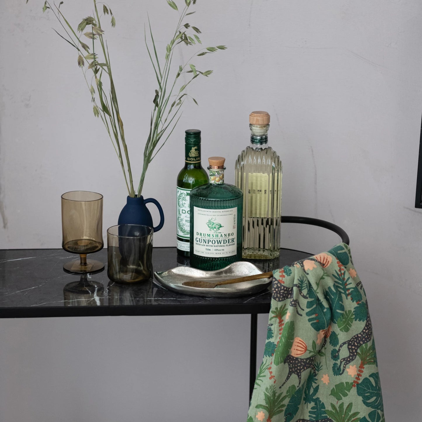 Stemmed Indented Drinking Glass