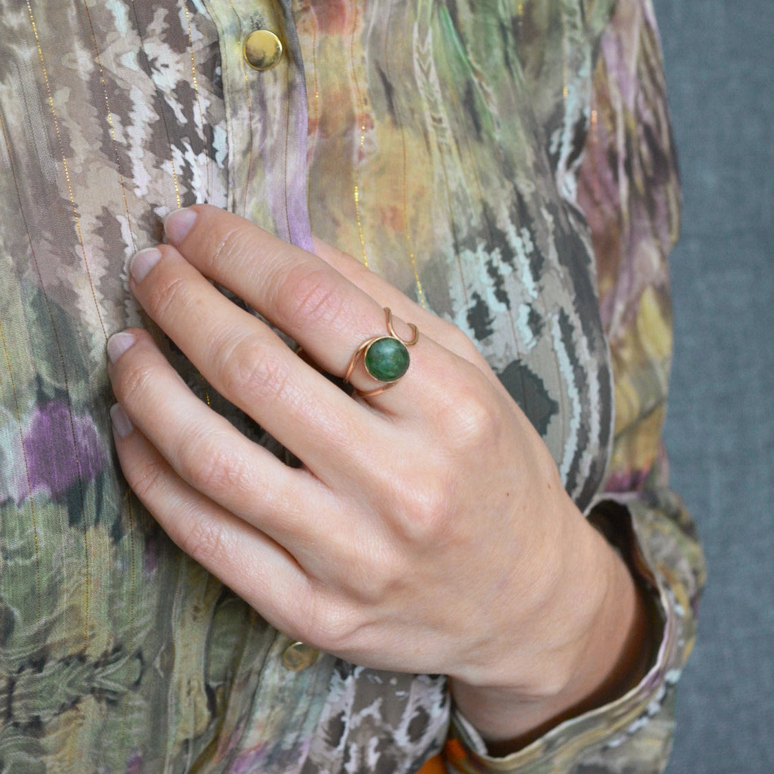 Jade Lasso Ring