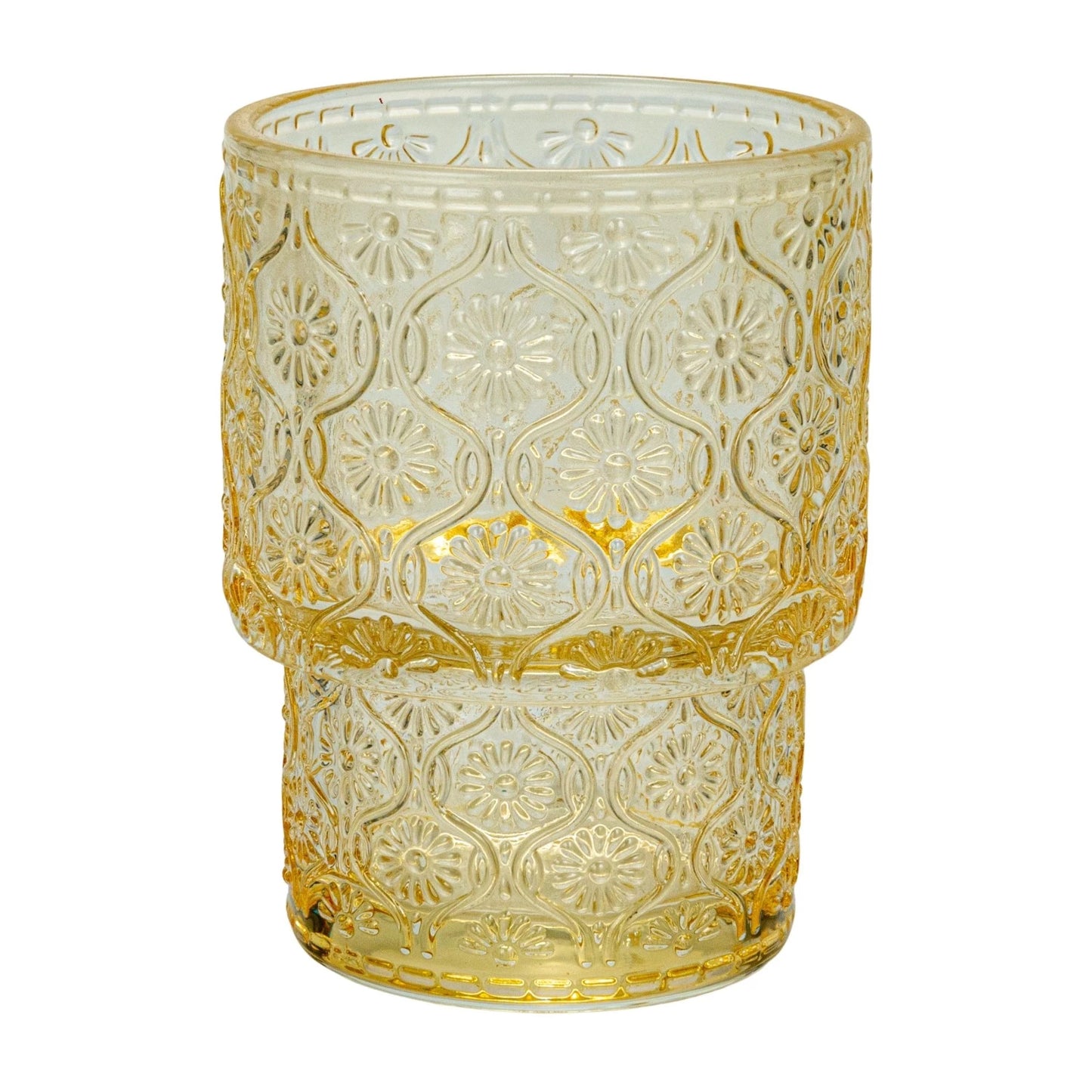 Wood Tray with Glass Tealight Holders and Vase