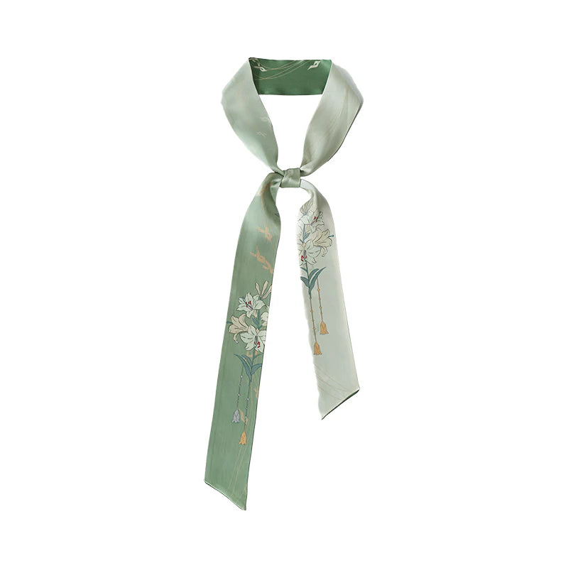 Silk Skinny Scarf