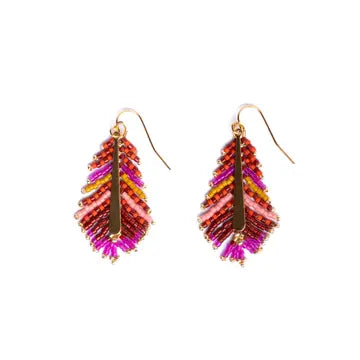 Gilded Feather Earrings