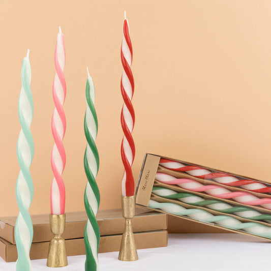 Stripe Twist Candels