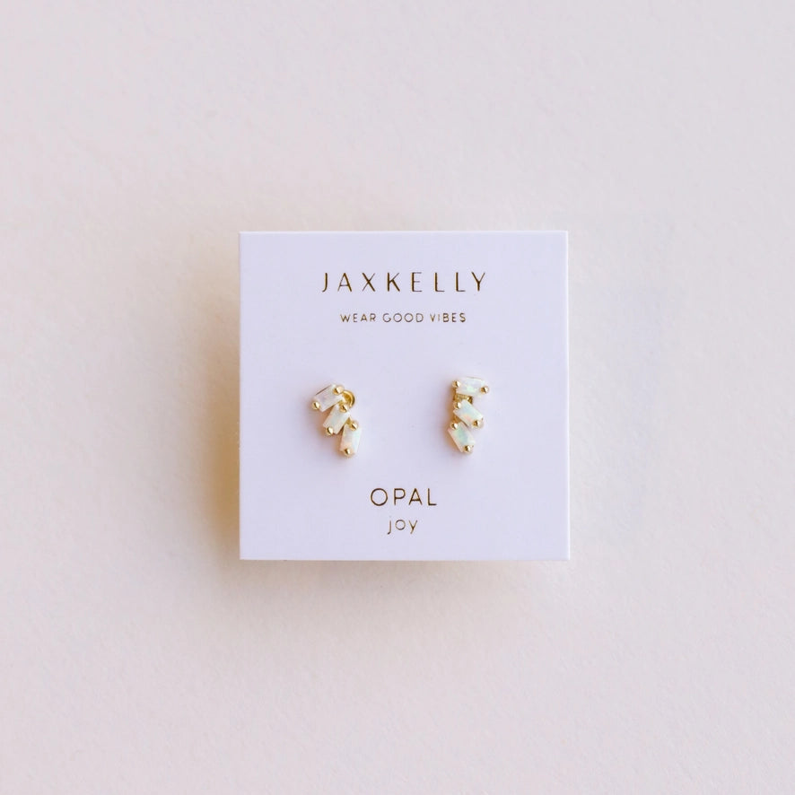 Offset Trio Stack Earrings