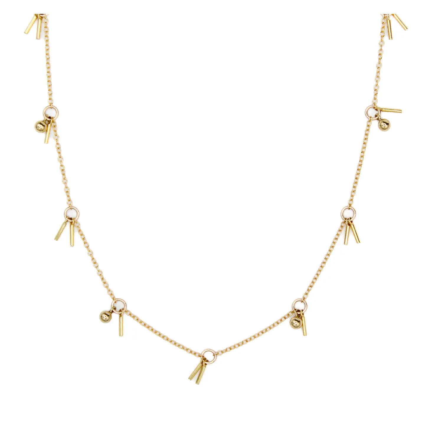 Orb and Fringe Necklace