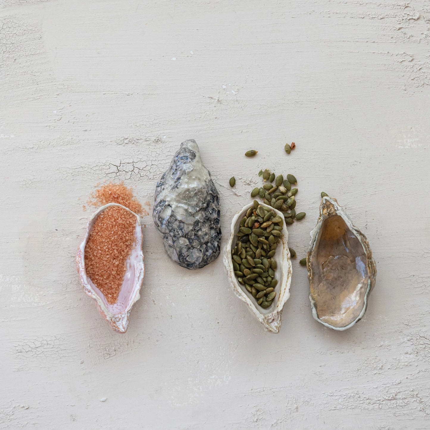 Stoneware Oyster Shaped Dish