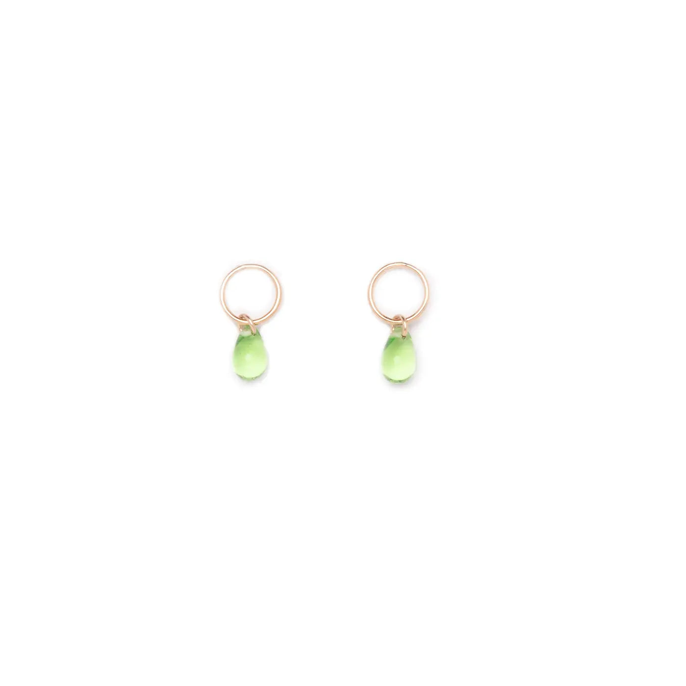 Glass Teardrop Studs