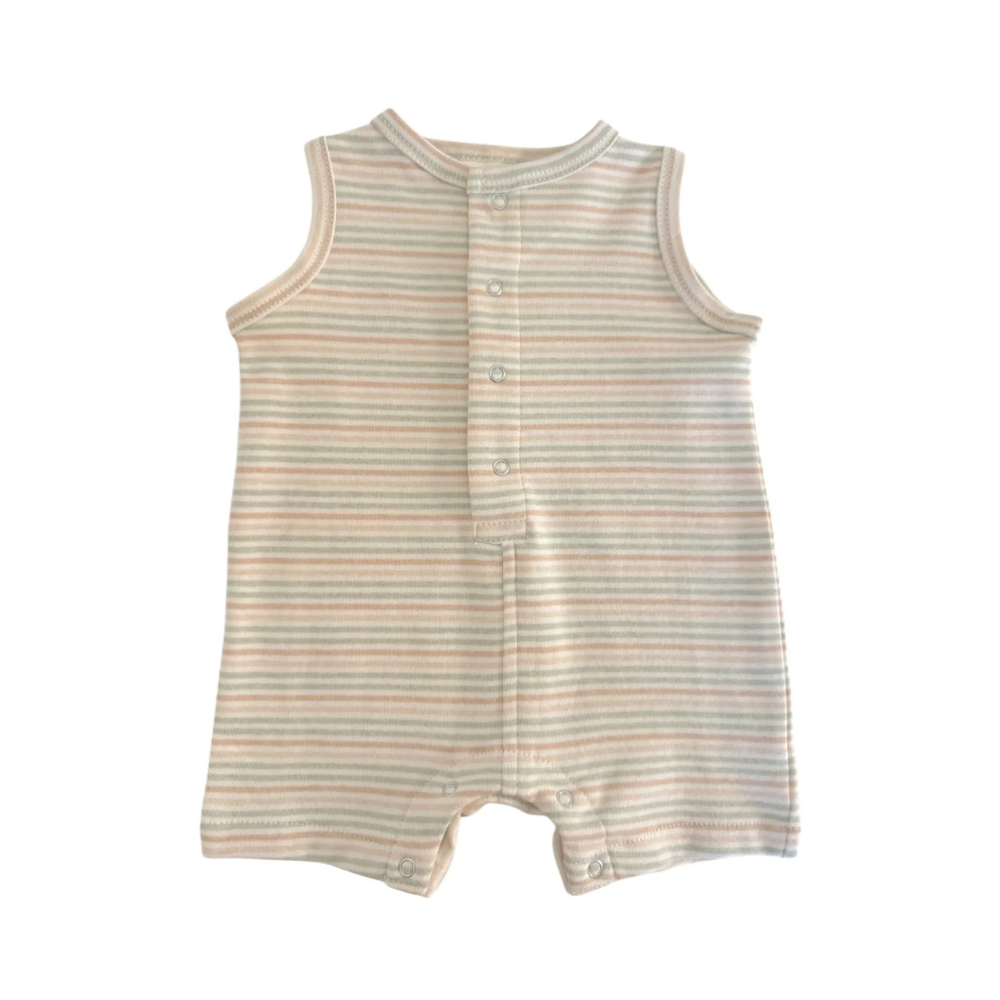 Multi Stripe Shortie Romper